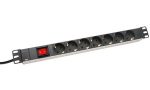 DIGITUS 19 inch stekkerdoos 7-voudig 1HE met schakelaar