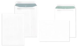 Enveloppen C5 zelfklevend zonder venster wit 90g/m²