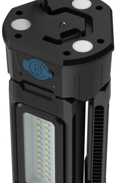 ANSMANN LED Oplaadbare Bouwlamp Triohead 7000R met Statief