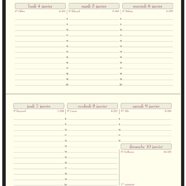 Exacompta Compacte Agenda 2025, Cassandra