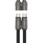 ANSMANN Smartphone Lanyard Kabel, USB-C naar USB-C, zwart