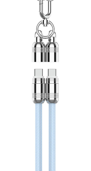 ANSMANN Smartphone Lanyard Kabel USB-C naar USB-C blauw