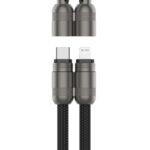 ANSMANN Smartphone Lanyard Kabel, USB-C naar Lightning, zwart