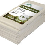 AGRIplus gewebeplane met ogen, 4 x 6 m, wit, 250 g/m²