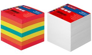 Blokje memobladen, 90 x 90 mm, wit, 80 g/m²