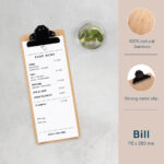 EUROPEL Klembord voor bonnetjes, bamboe