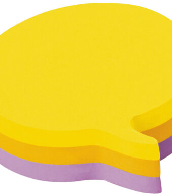 Post-it kleefnotities kubusvorm, 70 x 70 mm,spraakballonvorm