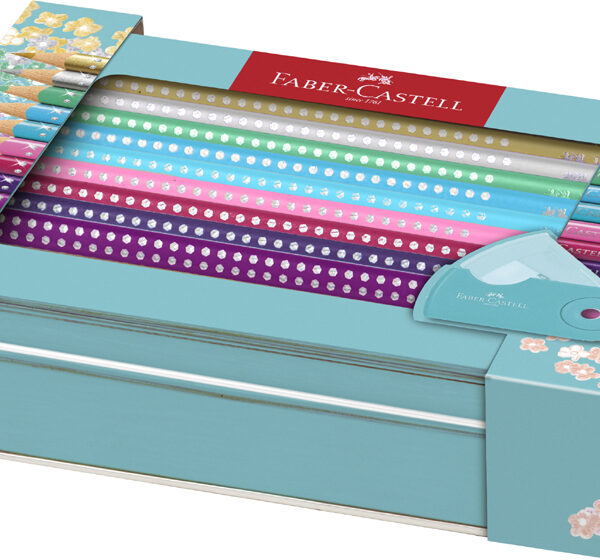 Faber-Castell kleurpotloden driehoekig GRIP SPARKLE, cadeauset