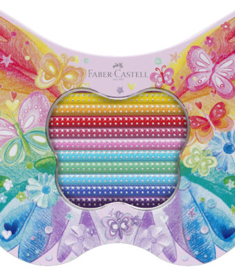 FABER-CASTELL driehoekige kleurpotloden GRIP SPARKLE, cadeauset