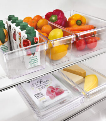 Metaltex koelkast organizer klein transparant