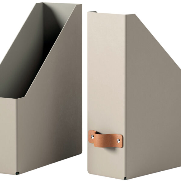 LEITZ Tijdschriftenhouder set Puro, A4, karton, beige