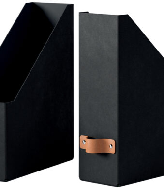 LEITZ Tijdschriftenhouder Set Puro, A4, Karton, zwart