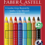 FABER-CASTELL Jumbo GRIP driekantige kleurpotloden, promotieset