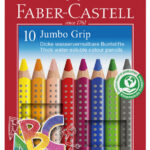 FABER-CASTELL Jumbo GRIP driekantige kleurpotloden, promotieset