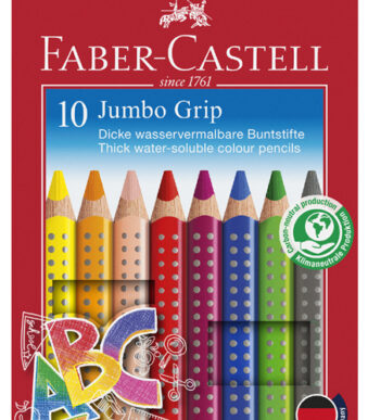 FABER-CASTELL Jumbo GRIP driekantige kleurpotloden, promotieset