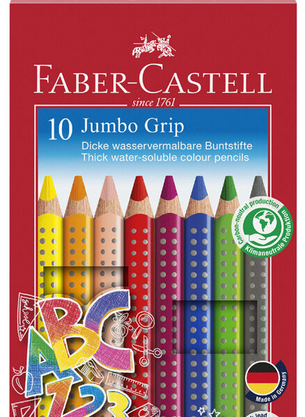 FABER-CASTELL Jumbo GRIP driekantige kleurpotloden, promotieset