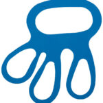 HYGOSTAR Handschoenspanner, polyurethaan folie, blauw