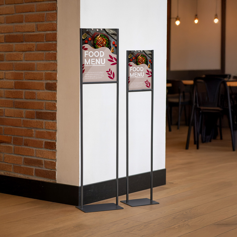 EUROPEL Infostandaard DIN A3 metaal zwart EUROPEL Infostandaard DIN A3 metaal zwart