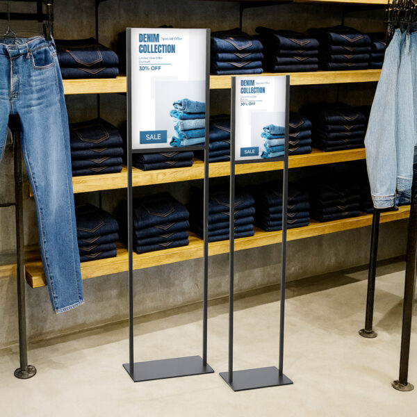 EUROPEL Infostandaard, DIN A4, metaal, zwart