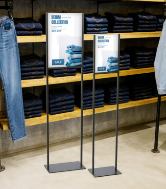 EUROPEL Infostandaard DIN A3 metaal zwart