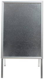 EUROPEL Stoepbord Economy Outdoor A1 zilver aluminium kliklijst