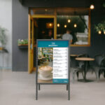 EUROPEL stoepbord Economy Outdoor A1 zwart