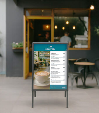 EUROPEL stoepbord Economy Outdoor A1 zwart