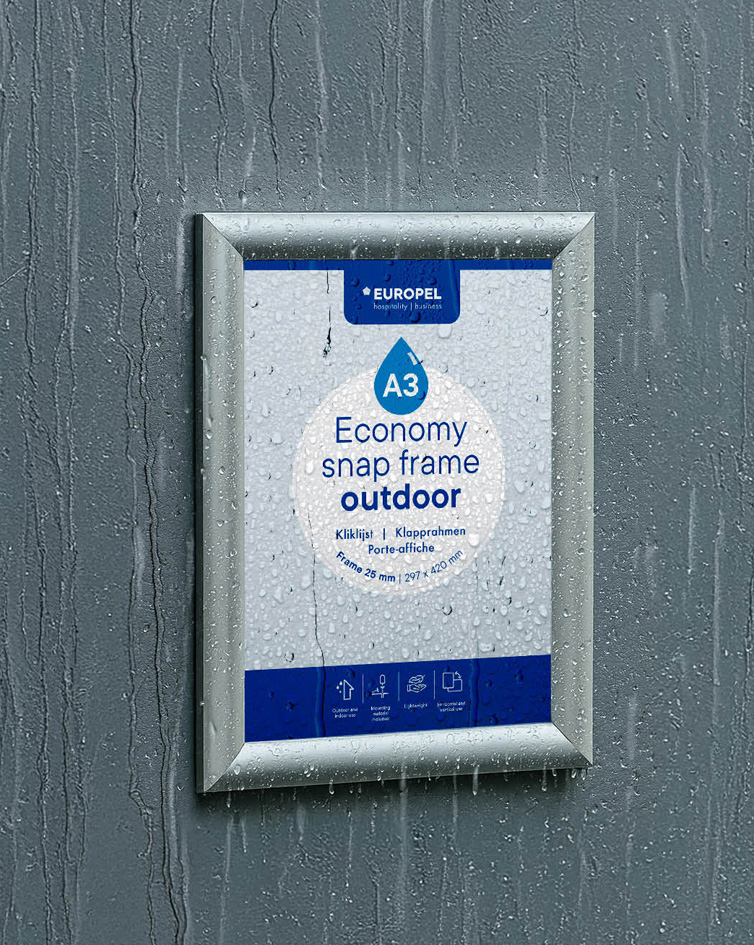 EUROPEL Posterlijst Economy Outdoor A3, 25 mm EUROPEL Posterlijst Economy Outdoor A3, 25 mm
