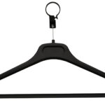 UNiLUX Veiligheidskledinghangers LOCKY PLUS, zwart, 20 stuks