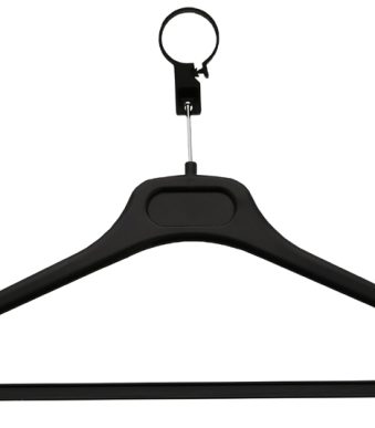 UNiLUX Veiligheidskledinghangers LOCKY PLUS, zwart, 20 stuks