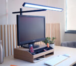 UNiLUX LED-bureaulamp ELITE LUMINO, met klem, zwart