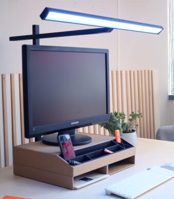 UNiLUX LED-bureaulamp ELITE LUMINO, met klem, zwart