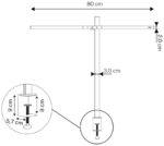 UNiLUX LED-bureaulamp ELITE LUMINO, met klem, zwart
