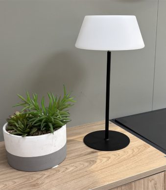 UNiLUX LOOMPA oplaadbare LED-tafellamp met standvoet, zwart