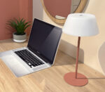 UNiLUX Loompa oplaadbare LED-tafellamp met standvoet, steenrood