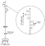 UNiLUX kapstok SNOOD, zwart/beuken