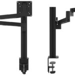 UNiLUX AXIO monitorarm, klembevestiging, zwart