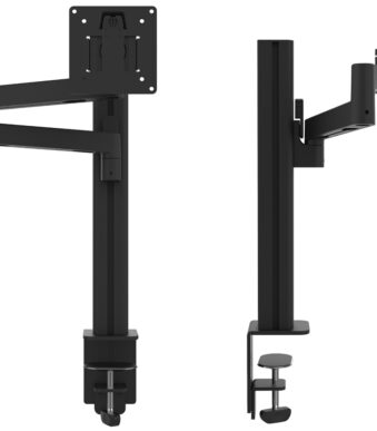 UNiLUX AXIO monitorarm, klembevestiging, zwart