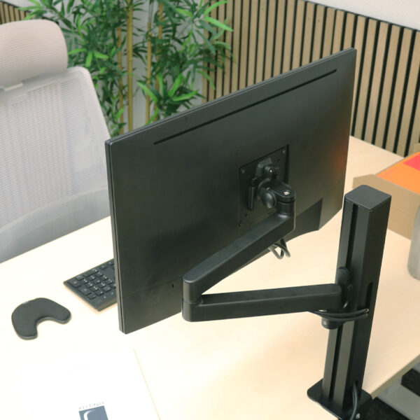 UNiLUX AXIO monitorarm, klembevestiging, zwart