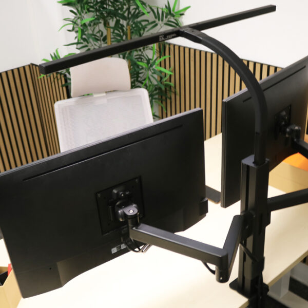 UNiLUX LED-bureaulamp STRATA SCREEN met monitorarm
