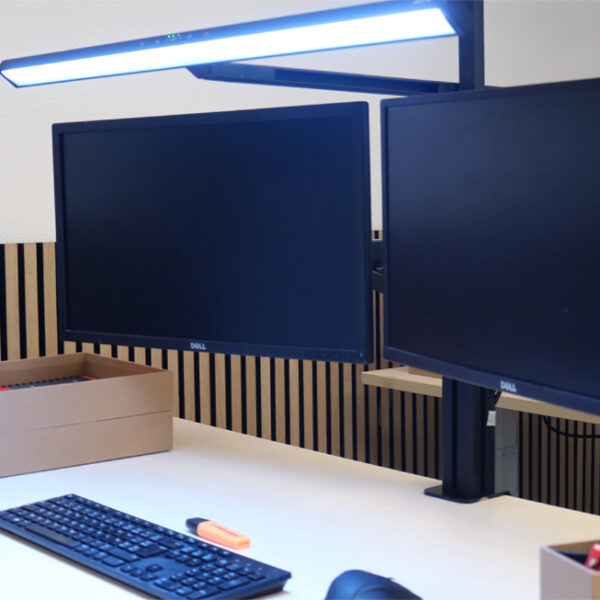 UNiLUX LED-bureaulamp ELITE LUMINO SCREEN met monitorarm