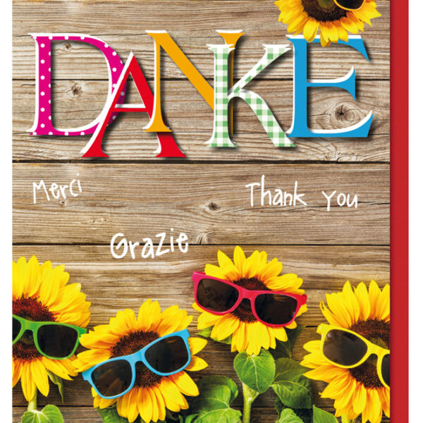 Felicitatiekaart 'Zonnebloemen'