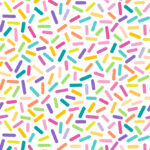 SUSY CARD cadeaupapier 'Sprinkles white' op rol