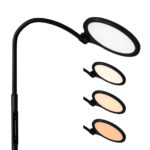 Hansa LED-vloerlamp/-leeslamp ATRIA, mat zwart