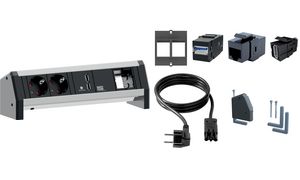 BACHMANN module voor 2 keystone dataverbindingen, zwart