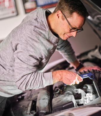 Rapid LED-inspectielamp THE MECHANIK, blauw/zwart