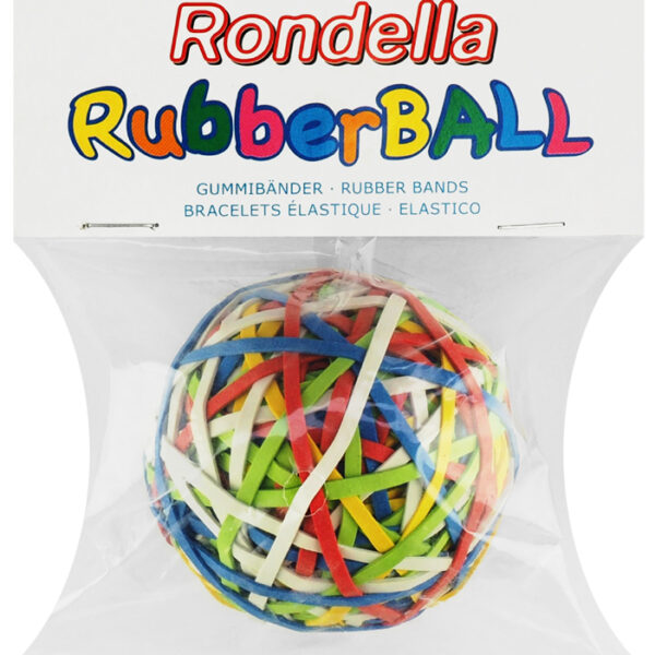 Läufer elastieken RONDELLA rubber bal in zak - 130 g