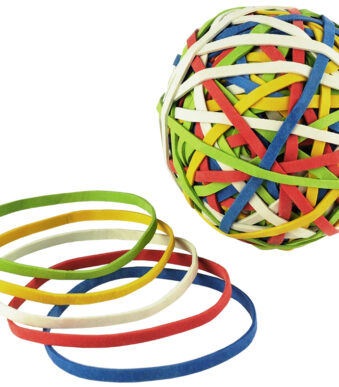 Läufer elastieken RONDELLA rubber bal in zak - 130 g