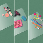 LEITZ Bureauonderlegger, 700 x 360 mm, PVC, transparant