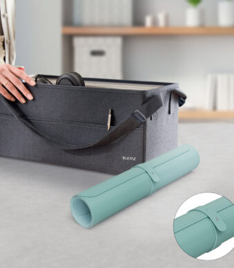 LEITZ bureau-onderlegger, 800 x 400 mm, PVC, mint